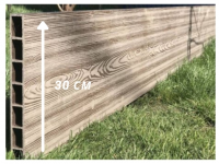 Доска из ДПК Holzhof высота 30 см, длина 295 см для клумб, грядок, цветочниц Доска из ДПК Holzhof высота 30 см, длина 295 см для клумб, грядок, цветочниц