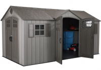 Пластиковый сарай WoodLook 15'х 8' (4,5м х 2,5м) Пластиковый сарай WoodLook 15'х 8' (4,5м х 2,5м)