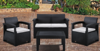 Комплект мебели RATTAN Comfort 4 из дивана, двух кресел и  стола