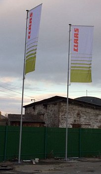 Флагшток уличный стационарный секционный Nordwerk БАННЕР 8 метров