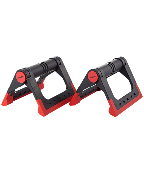 Упоры для отжиманий складные BA-304 черный/красный