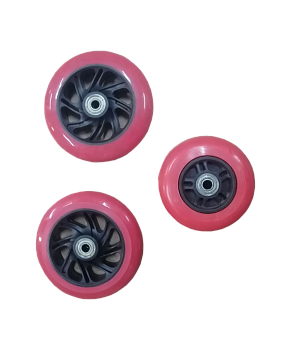 Набор колес для самоката 3D Robin, 120/90 мм, красный