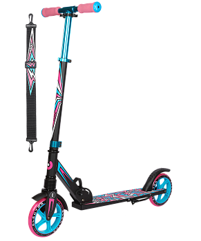 БЕЗ УПАКОВКИ Самокат 2-колесный Electra 180 мм, голубой/розовый БЕЗ УПАКОВКИ Самокат 2-колесный Electra 180 мм, голубой/розовый