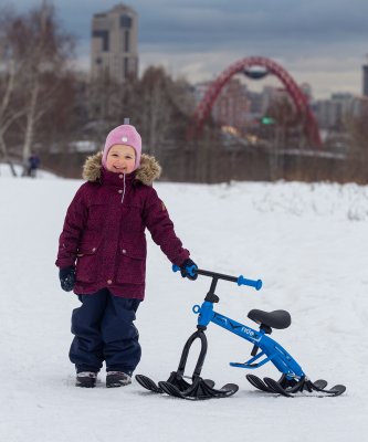 БЕЗ УПАКОВКИ Снегокат Boo, синий