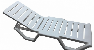 Шезлонг пластиковый TWEET, цвет "белый" Шезлонг пластиковый TWEET, цвет "белый"