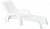 Шезлонг складной Amalfi пластиковый с имитацией плетения, цвет "белый"