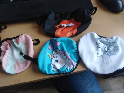 Детские тканевые защитные маски с принтом