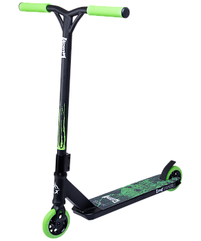 БЕЗ УПАКОВКИ Самокат трюковый Gloom Green 110 мм БЕЗ УПАКОВКИ Самокат трюковый Gloom Green 110 мм